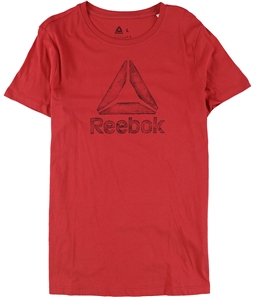 Reebok Womens Logo Traced Delta Graphic T-Shirt