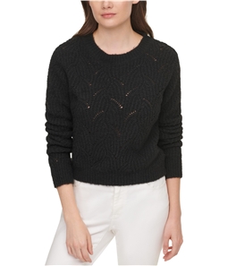 DKNY Womens Solid Knit Sweater