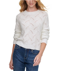 DKNY Womens Solid Knit Sweater