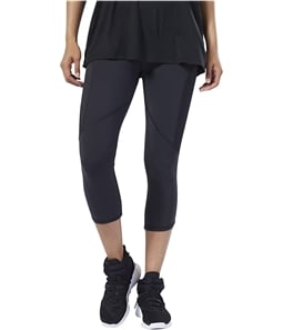 Reebok Womens Lux 3/4 Length Compression Athletic Pants