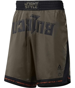 Reebok Mens In Fight Style Combat Athletic Workout Shorts