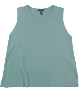 Eileen Fisher Womens Solid Sleeveless Blouse Top