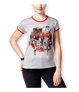 Mighty Fine Womens Marvel The Avengers Contrast Graphic T-Shirt