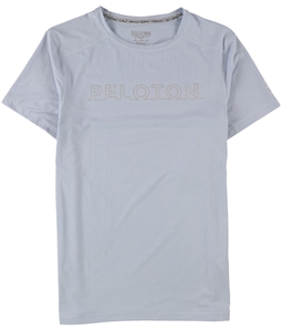 SOLFIRE Mens Silver Peloton Logo Graphic T-Shirt
