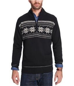 Weatherproof Mens Snowflake Knit Pullover Sweater