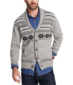 Weatherproof Mens Fair Isle Cardigan Sweater
