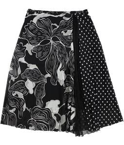 Fuzzi Womens Floral & polka Dot Tulle Tulle Skirt