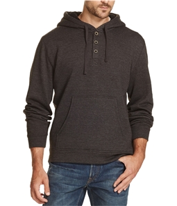 Weatherproof Mens 1/4 Button Hoodie Sweatshirt