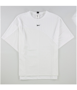 Reebok Womens Fabric Mix Basic T-Shirt