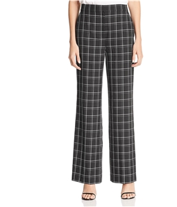 Fame and Partners Womens Plaid Casual Wide Leg Pants