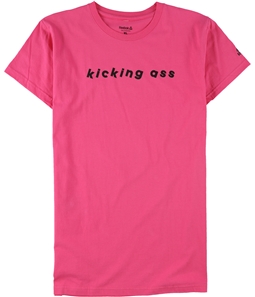 Reebok Womens Kicking A** Graphic T-Shirt