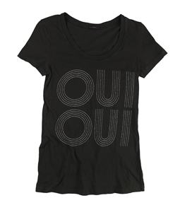 dirty violet Womens Oui Oui Graphic T-Shirt