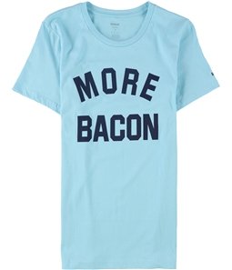 Reebok Womens More Bacon Graphic T-Shirt