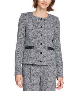 Karl Lagerfeld Womens Tweed Six Button Jackets & Blazers