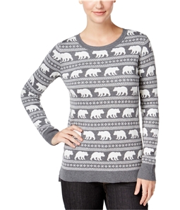 G.H. Bass & Co. Womens Animal Graphic Pullover Sweater