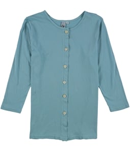HC Collections Womens 3/4 Sleeve Button Up Shirt