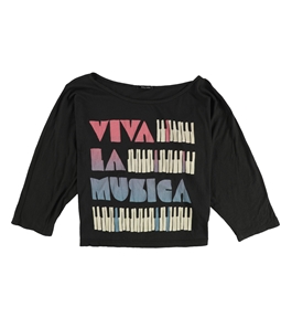 dirty violet Womens Viva La Musica Graphic T-Shirt