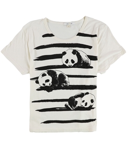 I LOVE H81 Womens Brush Pandas Graphic T-Shirt