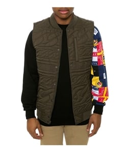 Crooks & Castles Mens The Chain Lux Quilted Vest