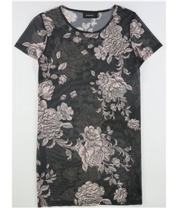 MinkPink Womens Floral-Print Illusion Tunic Dress