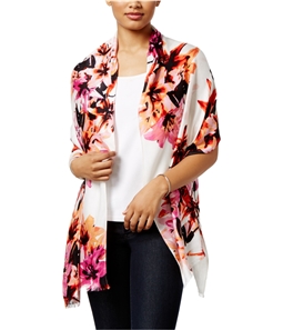 I-N-C Womens Watercolor Floral Wrap
