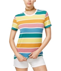 Carbon Copy Womens Striped Basic T-Shirt
