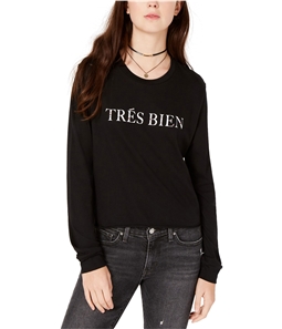 Carbon Copy Womens Tres Bien Embellished T-Shirt