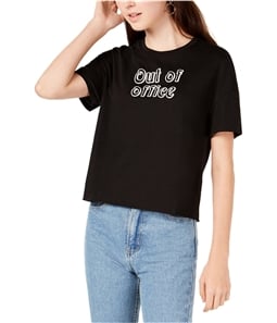 Carbon Copy Womens Out of Office Embellished T-Shirt