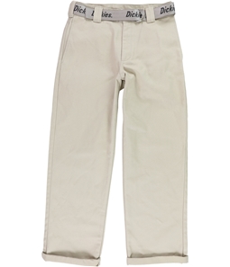 Dickies Womens Belted Casual Cropped Pants