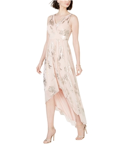 Jessica Howard Womens Floral High-Low Dress