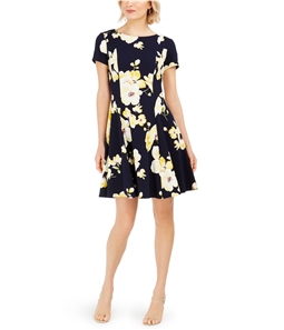 Jessica Howard Womens Floral A-line Dress
