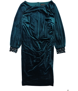 Jessica Howard Womens Velvet Sheath Dress