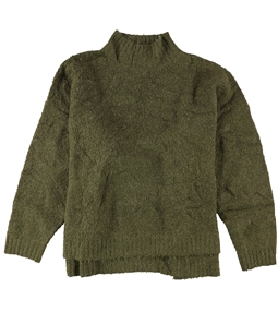 b New York Womens Oversized Mock-Neck Pullover Sweater