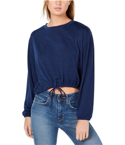 Crave Fame Womens Drawstring Waist Pullover Blouse