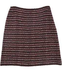 St. John Womens Novelty Tweed A-line Skirt