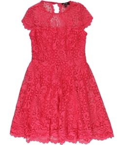 Kensie Womens Lace Fit & Flare Dress