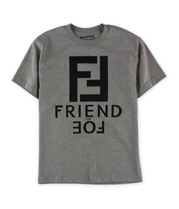 SUVAS Mens Friend Or Foe Logo Graphic T-Shirt