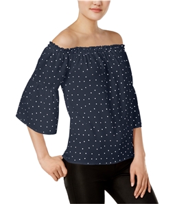 Kensie Womens Polka In The Dots Pullover Blouse