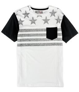 Silver Lake Mens Bandana-Stripe Graphic T-Shirt