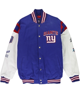 NFL Mens Giants Super Bowl XLVI Varsity Jacket
