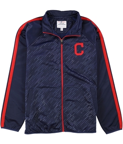 G-III Sports Mens Cleveland Indians Track Jacket Sweatshirt