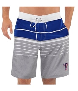 G-III Sports Mens Texas Rangers Lace-Up Swim Bottom Trunks
