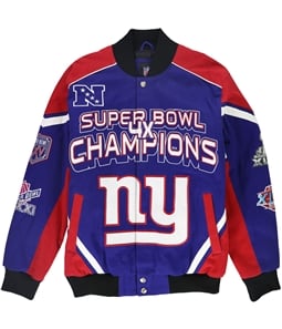 NFL Mens NY Giants Super Bowl Champions Varsity Jacket