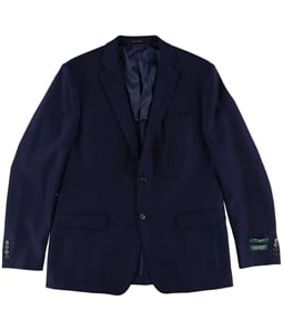 Ralph Lauren Mens Classic-Fit Textured Two Button Blazer Jacket