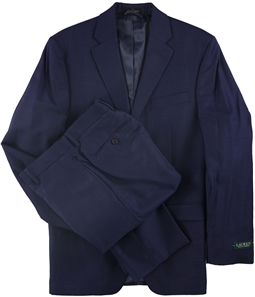Ralph Lauren Mens Windowpane Two Button Formal Suit