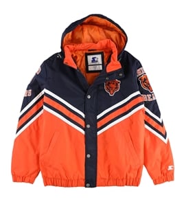 STARTER Mens Chicago Bears Badge Windbreaker Jacket