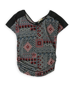 Lavish Womens Keyhole Back Pullover Blouse