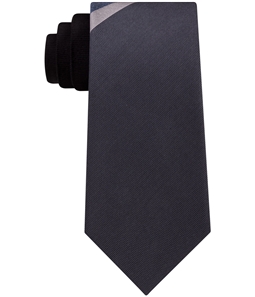 Kenneth Cole Mens Indigo Panel Self-tied Necktie