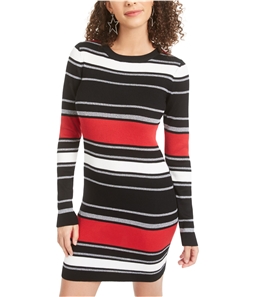 Planet Gold Womens Stripe Sweater Dress