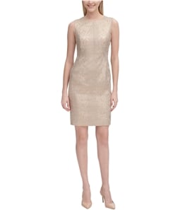 Calvin Klein Womens Brocade Sheath Dress